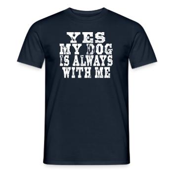 Hunde Spruch Mann - Männer T-Shirt - Navy - Vorne - AI Model Male 178 light (178cm)