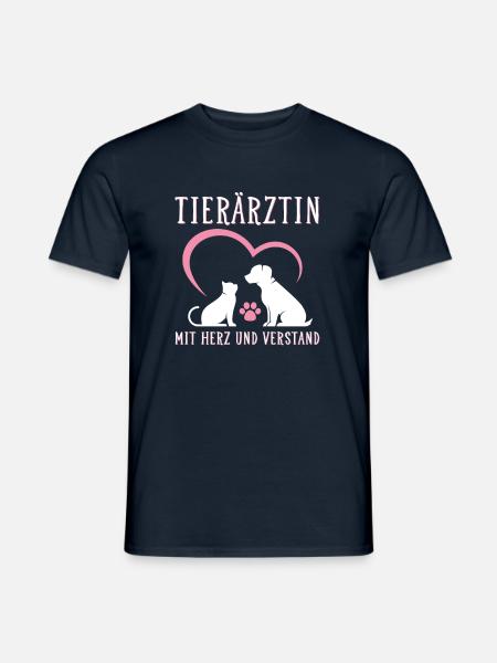 Tierärztin Geschenk - Männer T-Shirt - Navy
