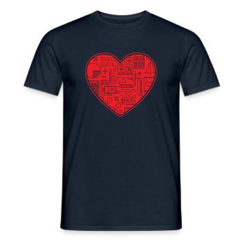 Math Mathematics Dear Mathematicians - Men's T-Shirt - navy - Front - AI Model Male 178 light (178cm)