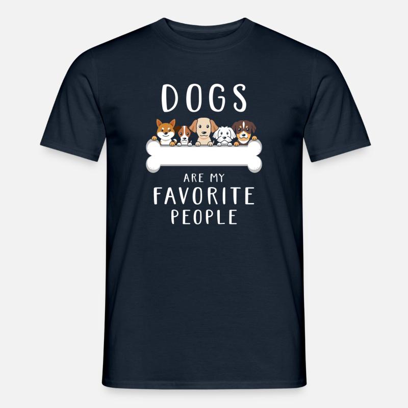 Hunde Spruch lustig - Männer T-Shirt - Navy