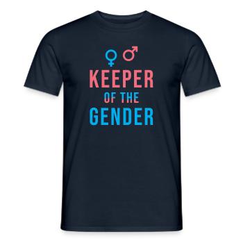Gardien du Parti de révélation du genre - T-shirt homme - marine - Devant - AI Model Male 178 light (178cm)