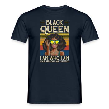 Black Queen - T-shirt homme - marine - Devant - AI Model Male 178 light (178cm)