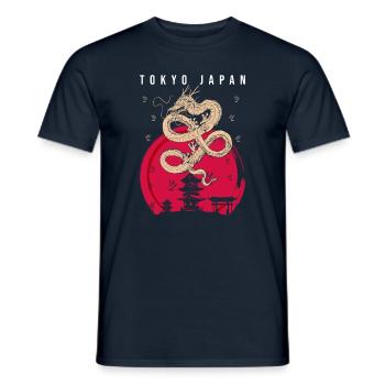 Tokyo Japan - Männer T-Shirt - Navy - Vorne - AI Model Male 178 light (178cm)
