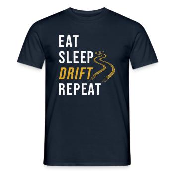 Drift Driftauto Voiture Fan Rengain - T-shirt homme - marine - Devant - AI Model Male 178 light (178cm)