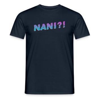 Nani Meme Vapor Wave - Männer T-Shirt - Navy - Vorne - AI Model Male 178 light (178cm)