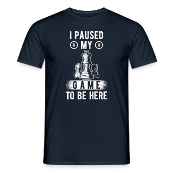 Chess Gift Chess Funny Saying - Men's T-Shirt - navy - Front - AI Model Male 178 light (178cm)