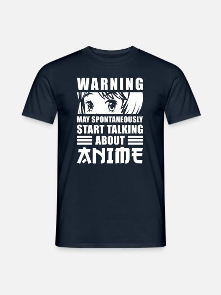 Anime Spruch Anime Fan Geschenk - Männer T-Shirt - Navy