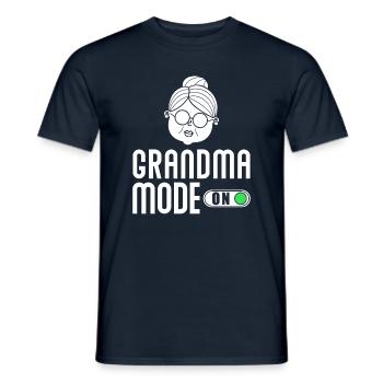 werdende Oma Schwangerschaft Verkündung - Männer T-Shirt - Navy - Vorne - AI Model Male 178 light (178cm)
