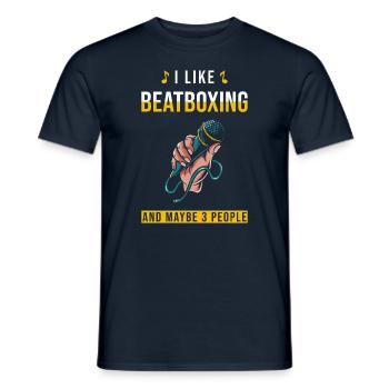 Beatbox Beatboxer Beatboxing Saying - Men's T-Shirt - navy - Front - AI Model Male 178 light (178cm)
