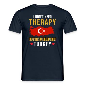 Turkey holiday saying funny - Men's T-Shirt - navy - Front - AI Model Male 178 light (178cm)