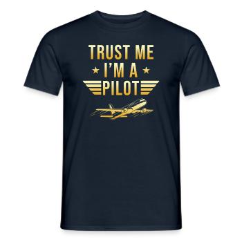 Cadeau de pilote - T-shirt homme - marine - Devant - AI Model Male 178 light (178cm)