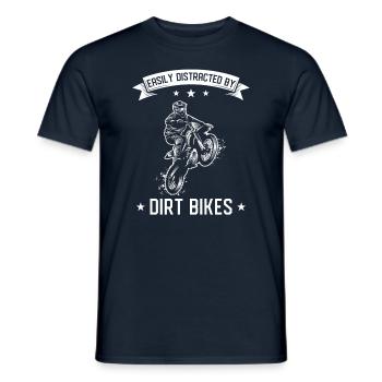 DirtBike Geschenke - Männer T-Shirt - Navy - Vorne - AI Model Male 178 light (178cm)