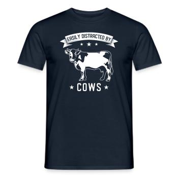 Vaches Rengaine - T-shirt homme - marine - Devant - AI Model Male 178 light (178cm)