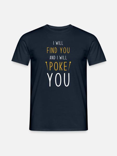 Poke meme annoyance stings - Men's T-Shirt - navy