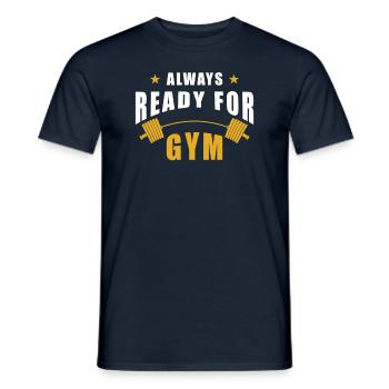 Entraînement de gym gym - T-shirt homme - marine - Devant - AI Model Male 178 light (178cm)