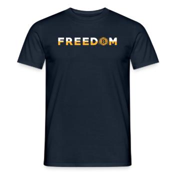 Bitcoin - T-shirt homme - marine - Devant - AI Model Male 178 light (178cm)