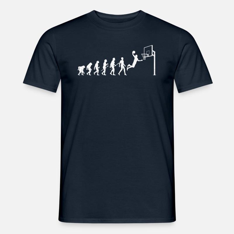 Basketball Evolution - Männer T-Shirt - Navy
