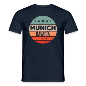 Munich - Men's T-Shirt - navy - Front - AI Model Male 178 light (178cm)