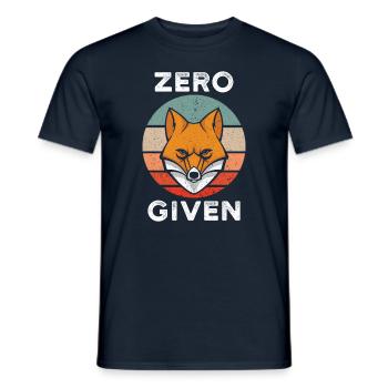 Zero Fox Given - T-shirt homme - marine - Devant - AI Model Male 178 light (178cm)
