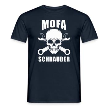Mofa Schrauber Mofaschrauber - Männer T-Shirt - Navy - Vorne - AI Model Male 178 light (178cm)
