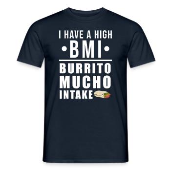 burrito - Men's T-Shirt - navy - Front - AI Model Male 178 light (178cm)