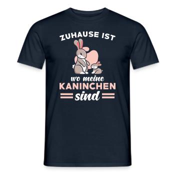 Kaninchen Spruch niedlich - Männer T-Shirt - Navy - Vorne - AI Model Male 178 light (178cm)