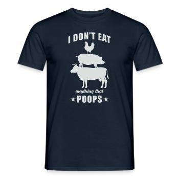 Vegetarian Gift - Men's T-Shirt - navy - Front - AI Model Male 178 light (178cm)