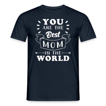 Weltbeste Mama - Männer T-Shirt - Navy - Vorne - AI Model Male 178 light (178cm)