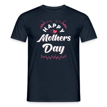 Mother's Day Mother's Day Greetings - Men's T-Shirt - navy - Front - AI Model Male 178 light (178cm)