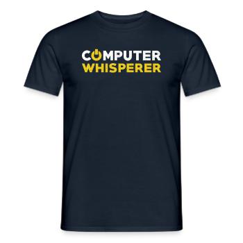 Computer scientist gift computer - Men's T-Shirt - navy - Front - AI Model Male 178 light (178cm)