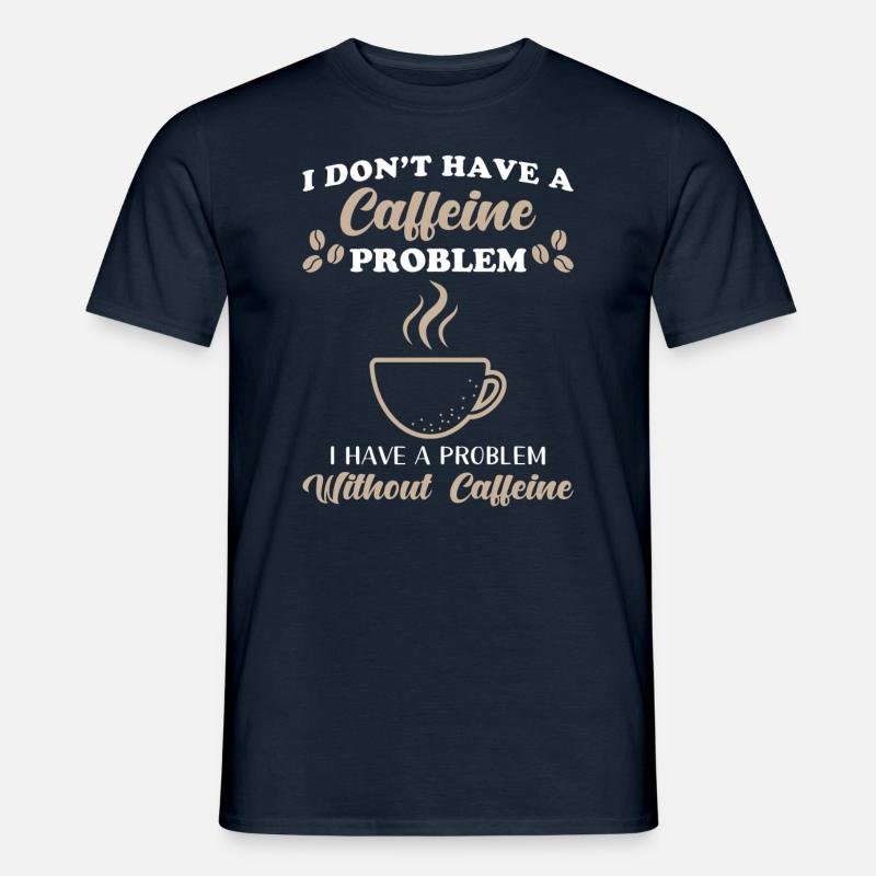 Kaffee Koffein - Männer T-Shirt - Navy