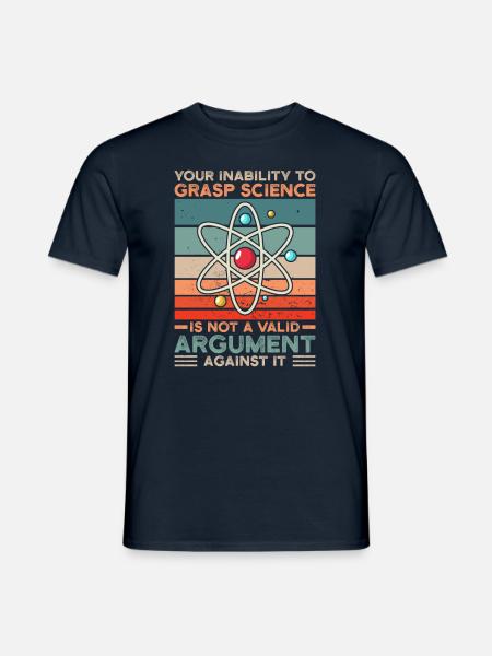 Wissenschaft Spruch - T-shirt herr - marinblå