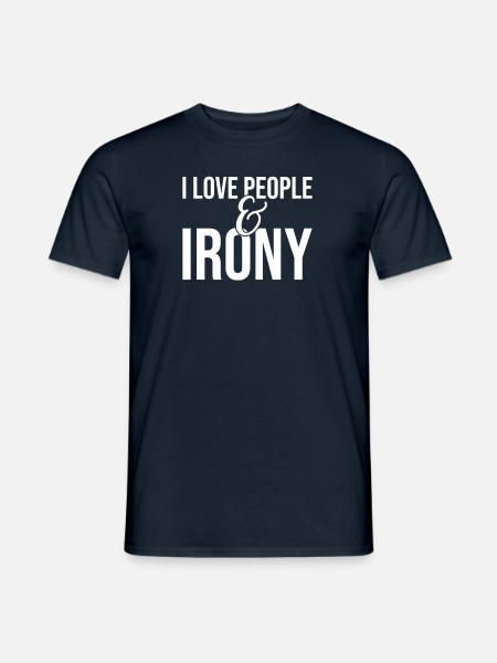 I hate people - Men's T-Shirt - navy