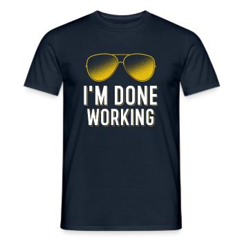Pensioner saying - Men's T-Shirt - navy - Front - AI Model Male 178 light (178cm)