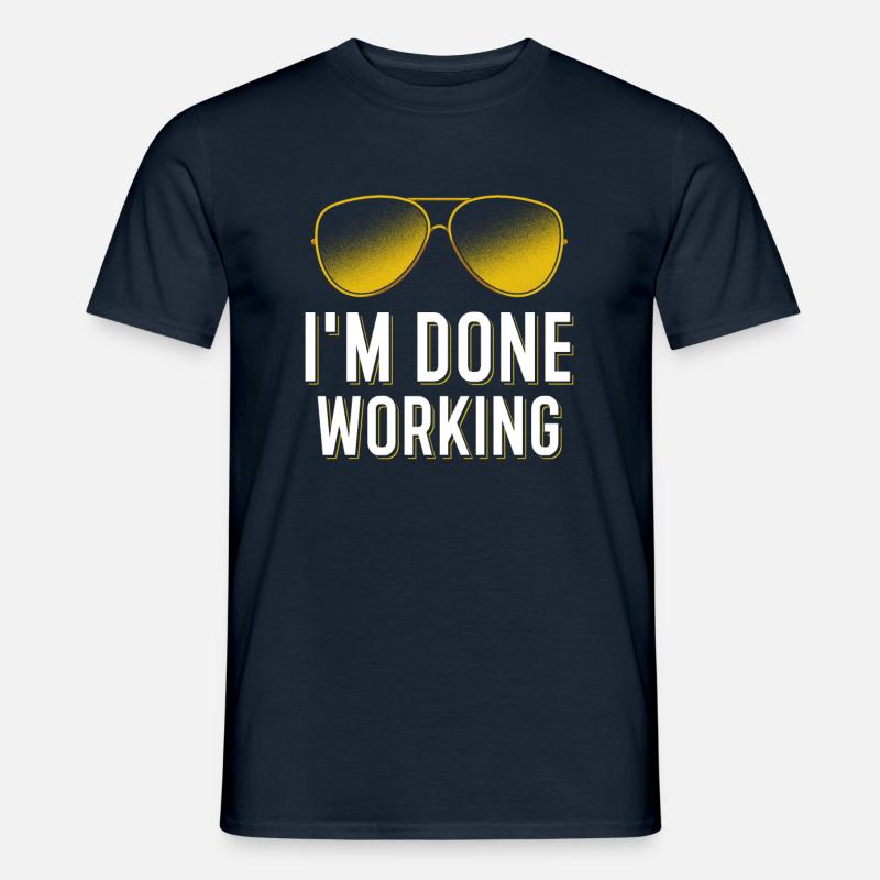 Rentner Spruch - Männer T-Shirt - Navy