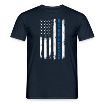 Bonus dad - Men's T-Shirt - navy - Front - AI Model Male 178 light (178cm)