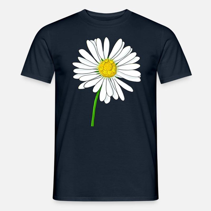 Gänseblümchen Blume - Männer T-Shirt - Navy