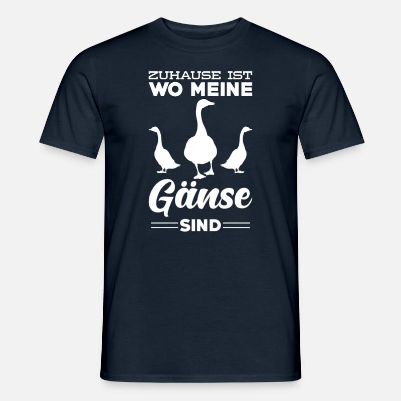 Gans - Männer T-Shirt - Navy