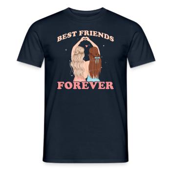 Best Friends forever - Männer T-Shirt - Navy - Vorne - AI Model Male 178 light (178cm)