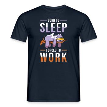 Sloth funny - Men's T-Shirt - navy - Front - AI Model Male 178 light (178cm)