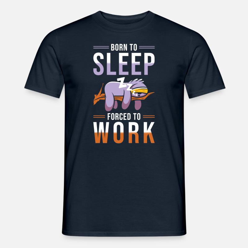 Faultier lustig - Männer T-Shirt - Navy