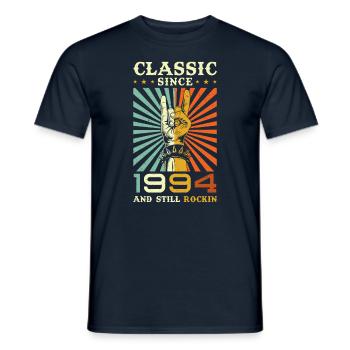 Birthday 1994 Classical music since 1994 - Men's T-Shirt - navy - Front - AI Model Male 178 light (178cm)