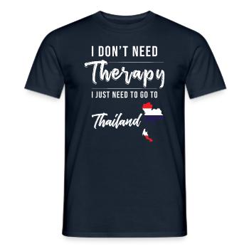 Thailand Urlaub Spruch Thailand - Männer T-Shirt - Navy - Vorne - AI Model Male 178 light (178cm)