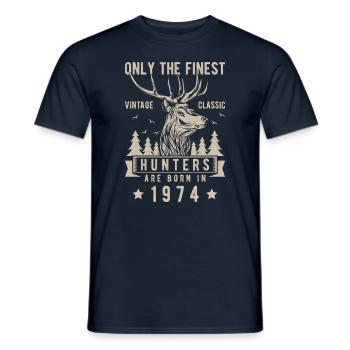 Hunter Gift 1974 - Men's T-Shirt - navy - Front - AI Model Male 178 light (178cm)