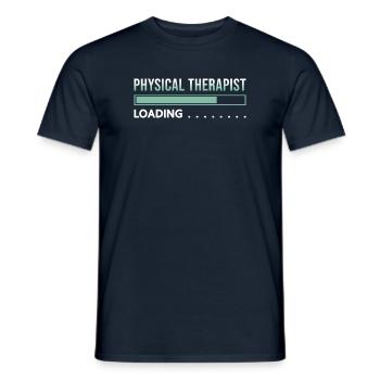 Physiotherapist Loading - Men's T-Shirt - navy - Front - AI Model Male 178 light (178cm)