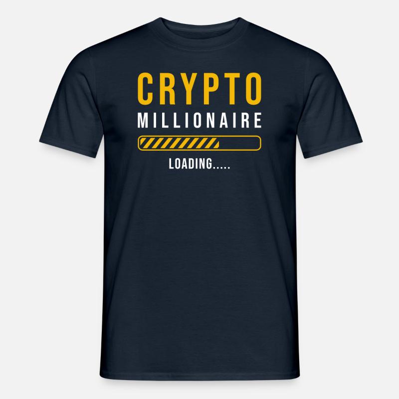 Krypto Millionär loading - Männer T-Shirt - Navy