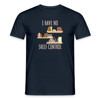 I have no Shelf Control - Männer T-Shirt - Navy - Vorne - AI Model Male 178 light (178cm)