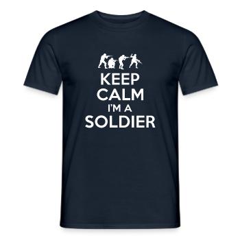Soldier Gift - Men's T-Shirt - navy - Front - AI Model Male 178 light (178cm)