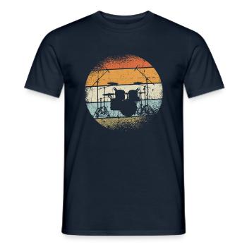 Cadeau de batteur - T-shirt homme - marine - Devant - AI Model Male 178 light (178cm)