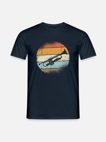 Trumpet Instrument - Men's T-Shirt - navy